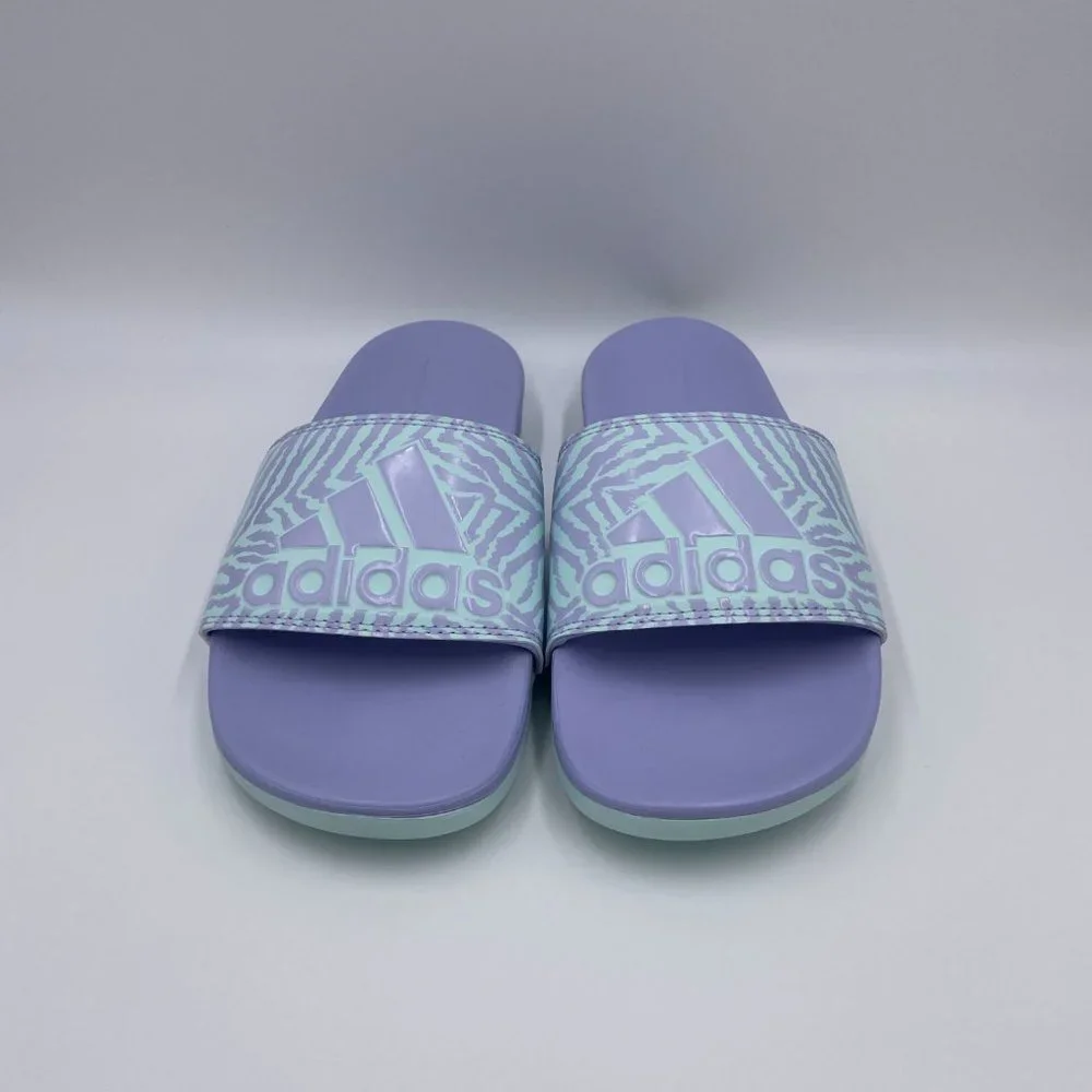 Adidas Adilette Comfort Violet / Mint Womens Slides - Picture 3 of 8